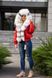 фото Червона коротка парка з хутром арктичної лисиці в онлайн крамниці жіночого одягу https://furstore.shop