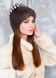 фото Коричневая женская шапка из меха кролика в онлайн крамниці жіночого одягу https://furstore.shop