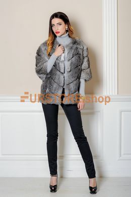 photographic Ash Rabbit Fur Coat in the women's fur clothing store https://furstore.shop