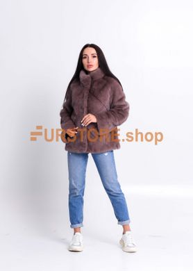 фотогорафия Норковая короткая шуба, рукав трансформер в магазине женской меховой одежды https://furstore.shop