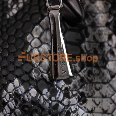 фотогорафия Сумка de esse T37651-1 Черная в магазине женской меховой одежды https://furstore.shop