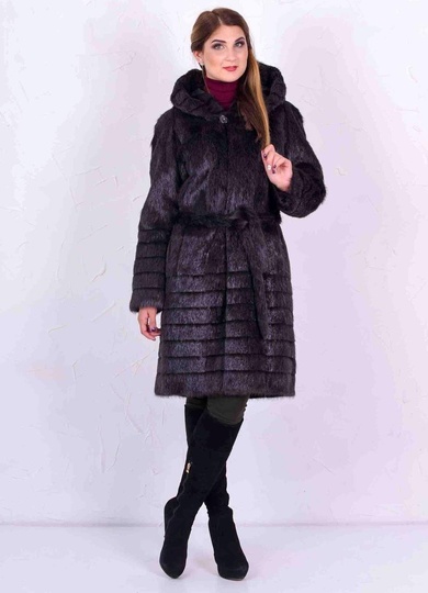 фотогорафия Шуба из натурального меха нутрии в Украине, отзывы в магазине женской меховой одежды https://furstore.shop