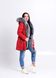 фото Червона куртка парка з хутром песця в онлайн крамниці жіночого одягу https://furstore.shop