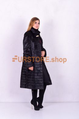 photographic Classic women's fur coat from sheared nutria in the women's fur clothing store https://furstore.shop