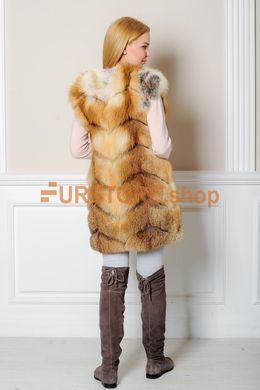фотогорафія Хутряна жилетка з рудої лисиці в онлайн крамниці хутряного одягу https://furstore.shop