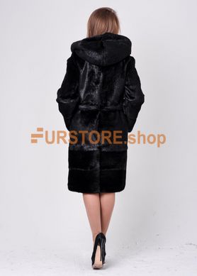 photographic Winter transformer coat from nutria | the lower part and sleeves come unfastened in the women's fur clothing store https://furstore.shop