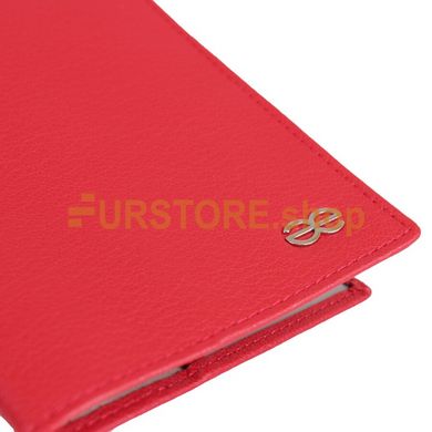 фотогорафія Обложка для паспорта de esse LC14011-X52 Красная в онлайн крамниці хутряного одягу https://furstore.shop