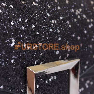 фотогорафия Сумка de esse DS34158-1 Черная в магазине женской меховой одежды https://furstore.shop