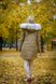 фото Зимняя женская парка с белым мехом песца альбиноса в интернет магазине магазине меха https://furstore.shop