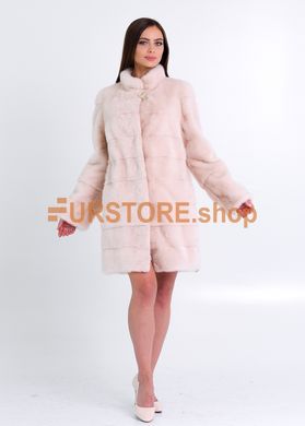 photographic Fur coat - transformer from peach mink fur in the women's fur clothing store https://furstore.shop