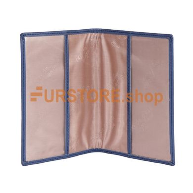 фотогорафия Обложка для паспорта de esse LC14011-X55 Синяя в магазине женской меховой одежды https://furstore.shop