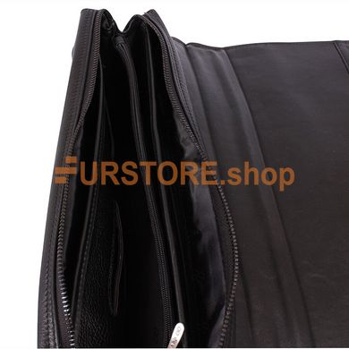 фотогорафия Портфель из натуральной кожи de esse LC45284X-1-2 Черный в магазине женской меховой одежды https://furstore.shop