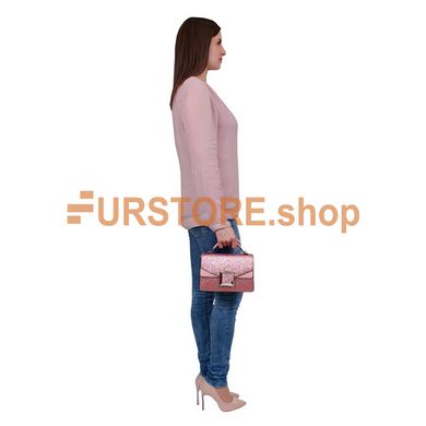 фотогорафия Сумка de esse DS34158-3 Розовая в магазине женской меховой одежды https://furstore.shop