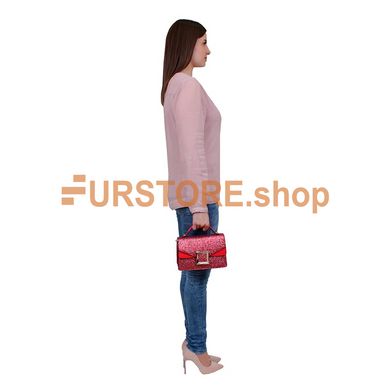 фотогорафия Сумка de esse DS34158-2 Красная в магазине женской меховой одежды https://furstore.shop