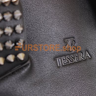 фотогорафия Сумка de esse T37801-1 Черная в магазине женской меховой одежды https://furstore.shop