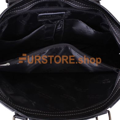 фотогорафия Портфель из натуральной кожи de esse LC45625X-1 Черный в магазине женской меховой одежды https://furstore.shop