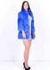 photo Short rabbit fur coat, bright blue in the women's furs clothing web store https://furstore.shop