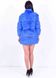 фото Коротка шуба з кролика, колір яскраво синій в онлайн крамниці жіночого одягу https://furstore.shop