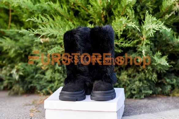 photographic Medda women's boots with fur outside in the women's fur clothing store https://furstore.shop
