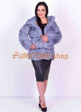 photographic Female short fur coat with a hood length 65cm in the women's fur clothing store https://furstore.shop