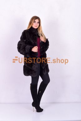 photographic Chocolate Rabbit Fur Coat in the women's fur clothing store https://furstore.shop