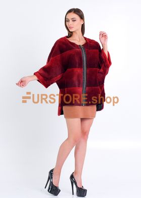 фотогорафия Меховой свитер на молнии в магазине женской меховой одежды https://furstore.shop