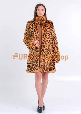 Leopard print short outlet coat