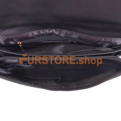 фотогорафия Сумка de esse D30053-1-5 Черно-коричневая в магазине женской меховой одежды https://furstore.shop