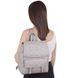 фото Сумка-рюкзак de esse L27309-25 Серая в онлайн крамниці жіночого одягу https://furstore.shop