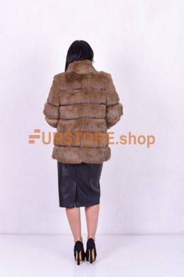 фотогорафия Шуба-поперечка из кролика в магазине женской меховой одежды https://furstore.shop