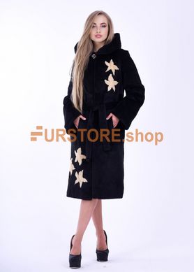 photographic Winter nutria coat with a muton pattern in the women's fur clothing store https://furstore.shop