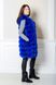 фото Яскрава песцева жилетка синього кольору в онлайн крамниці жіночого одягу https://furstore.shop