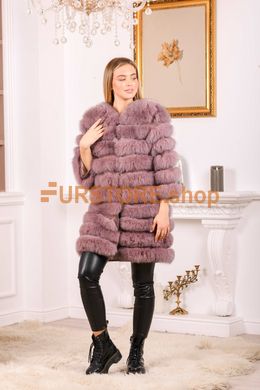 photographic Fur coat vest made of polar fox fur - transformer in the women's fur clothing store https://furstore.shop