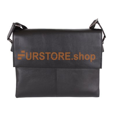 фотогорафия Портфель из натуральной кожи de esse LC45263X-2 Черный в магазине женской меховой одежды https://furstore.shop