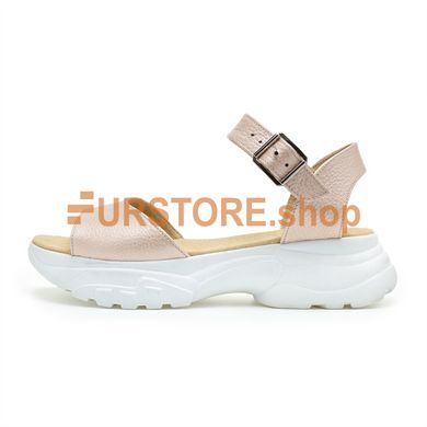 photographic Beige TOPS Sandals | Genuine Leather in the women's fur clothing store https://furstore.shop