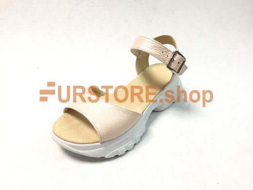 photographic Beige TOPS Sandals | Genuine Leather in the women's fur clothing store https://furstore.shop