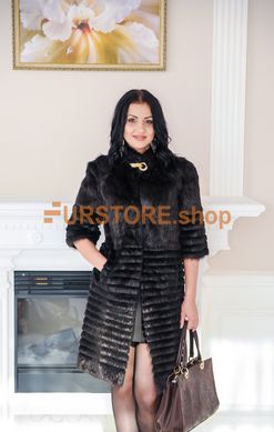 photographic Extra-long coyed fur coat with step haircut in the women's fur clothing store https://furstore.shop