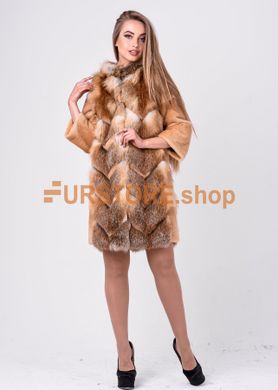 фотогорафия Шуба трансформер из лисы, натуральный мех в магазине женской меховой одежды https://furstore.shop
