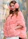photo Зимние меховые наушники нежно персикового цвета in the women's furs clothing web store https://furstore.shop