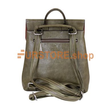 фотогорафия Сумка-рюкзак de esse T37887-404 Зеленая в магазине женской меховой одежды https://furstore.shop