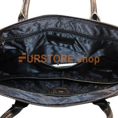 фотогорафия Портфель из натуральной кожи de esse LC45491X-2 Черный в магазине женской меховой одежды https://furstore.shop
