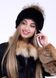 photo Женская зимняя шапка черная с бубоном из меах енота in the women's furs clothing web store https://furstore.shop