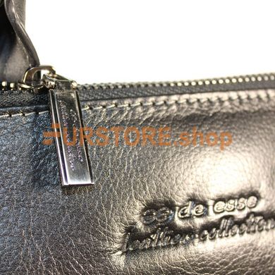 фотогорафия Портфель из натуральной кожи de esse LC45564X-2 Черный в магазине женской меховой одежды https://furstore.shop