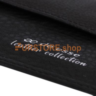 фотогорафия Портмоне de esse LC43206-002 Черное в магазине женской меховой одежды https://furstore.shop