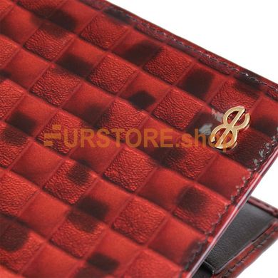 фотогорафія Обложка для паспорта de esse LC14002-T702 Красная в онлайн крамниці хутряного одягу https://furstore.shop