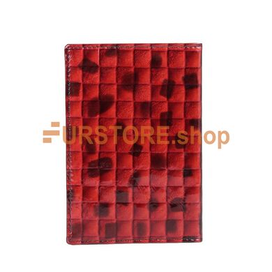 фотогорафія Обложка для паспорта de esse LC14002-T702 Красная в онлайн крамниці хутряного одягу https://furstore.shop