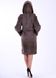 фото Світло коричнева зимова шуба з натурального хутра нутрії в онлайн крамниці жіночого одягу https://furstore.shop