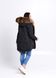 фото Жіноча парка чорного кольору з хутром єнота в онлайн крамниці жіночого одягу https://furstore.shop