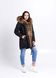 photo Women`s black parka with great raccoon fur in the women's furs clothing web store https://furstore.shop