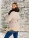 фото Рожеве пальто з хутром песця в онлайн крамниці жіночого одягу https://furstore.shop